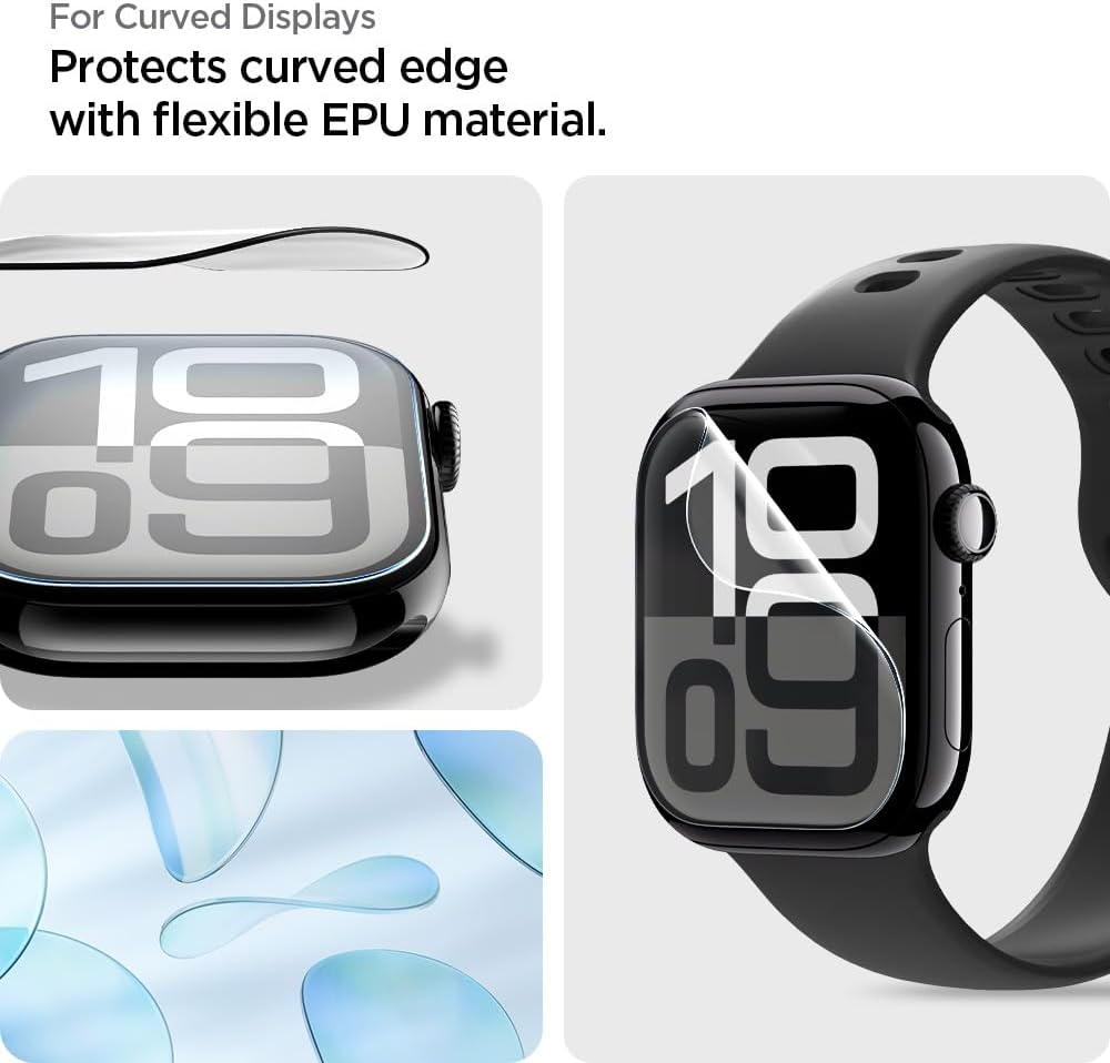 Apple Watch S10 EliteShield EZ Fit Protector de pantalla 2 unidades