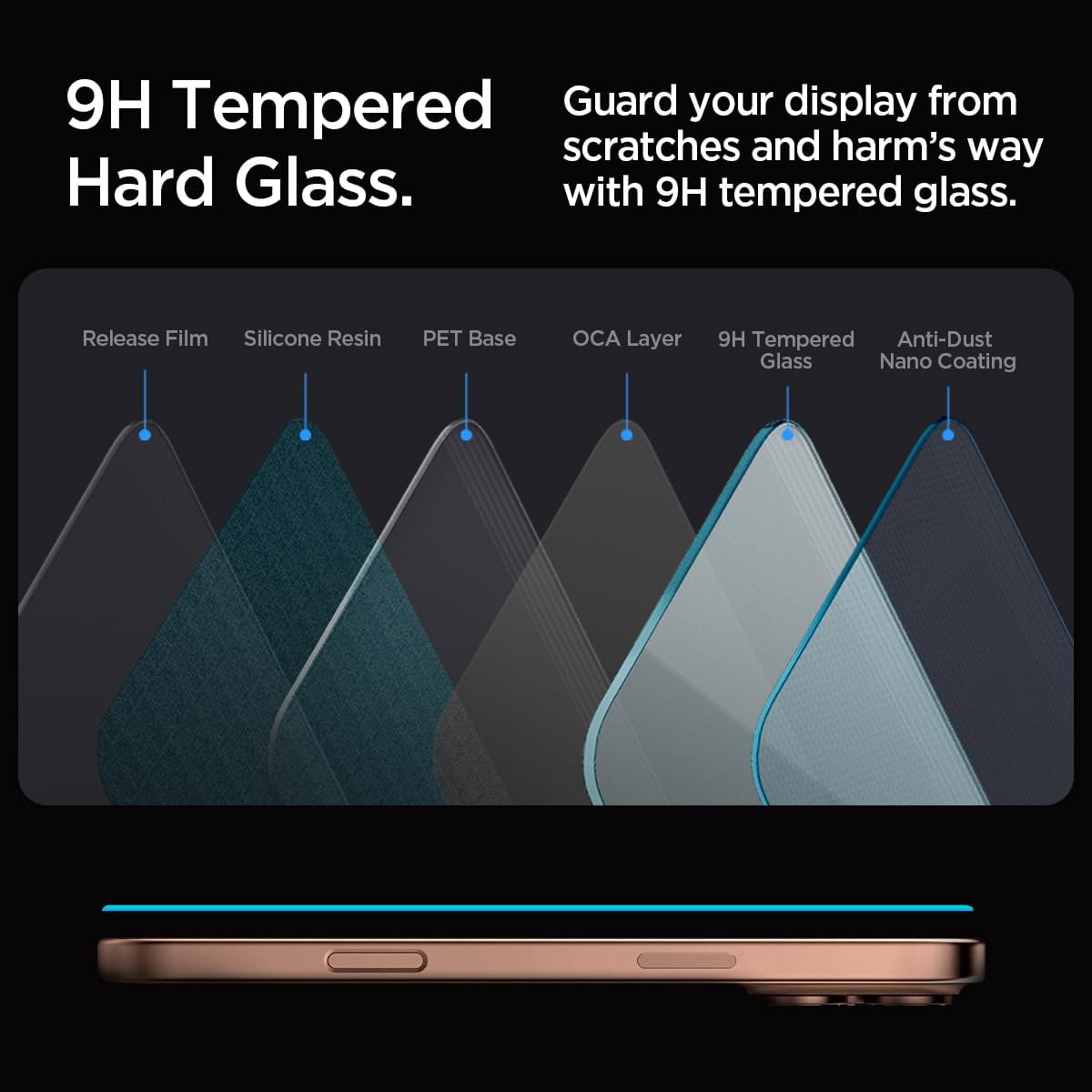 iPhone 16 Pro Max / 16 Pro GLAS.tR EZ Fit Tempered Glass | Sensor Protected