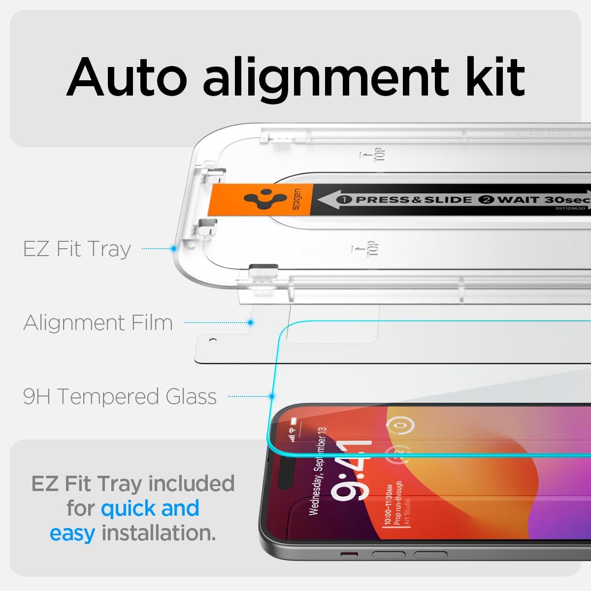 iPhone 15 Plus Screen Protector GLAS.tR EZ Fit | Sensor Protected