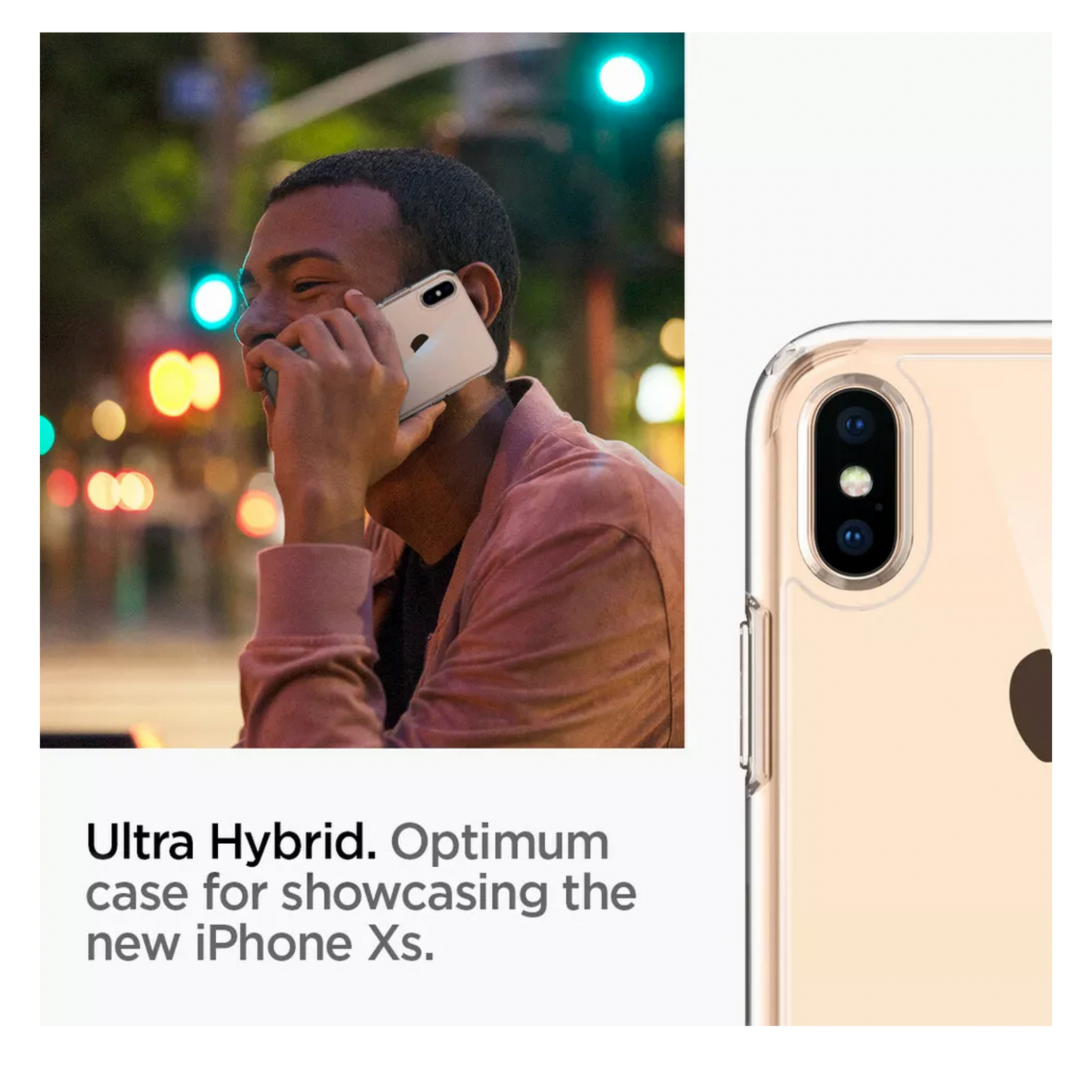 For iPhone X XS XS Max XR Case Spigen®[Ultra Hybrid] Protective Clear Cover