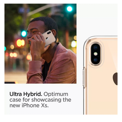 For iPhone X XS XS Max XR Case Spigen®[Ultra Hybrid] Protective Clear Cover