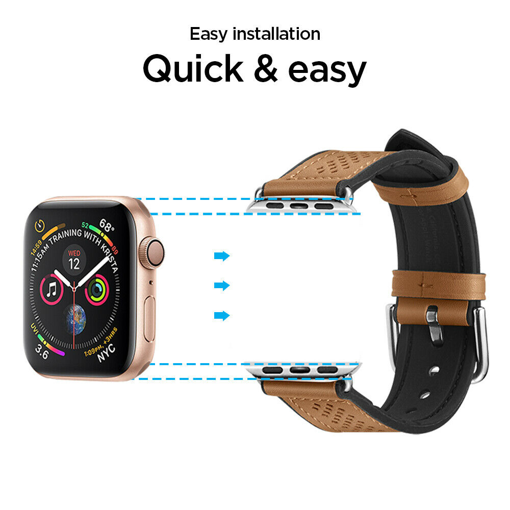 For Apple Watch Series 8 7 6 5 4 3 2 1 se 40 mm Spigen Retro Fit Slim Watch Strap